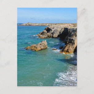 Carte Postale Côte rocheuse sur la péninsule de Quiberon en Fran
