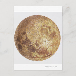 Carte Postale Côté sombre de la lune, illustration