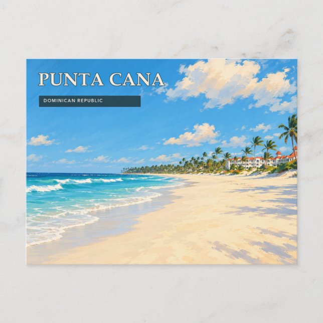 Carte Postale Côte Turquoise de Punta Cana (Devant)