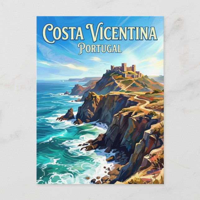 Carte Postale Côte Vicentine Portugal (Devant)