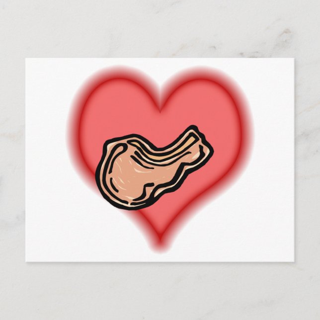 Carte Postale côtelette de porc (Devant)