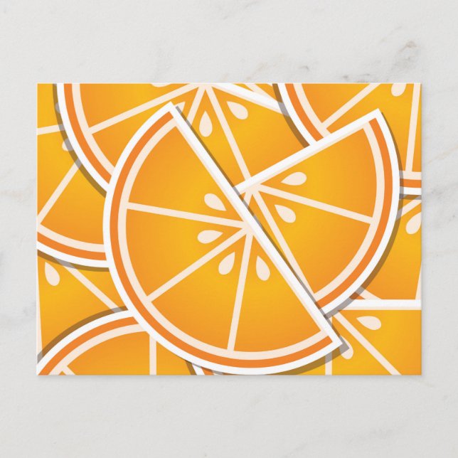 Carte Postale Cotés orange funky (Devant)