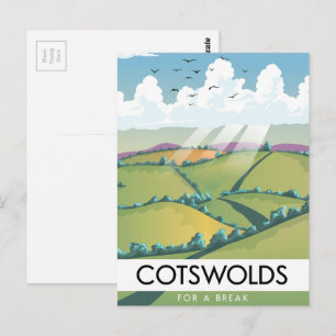 Carte Postale Cotswolds Pour une pause.