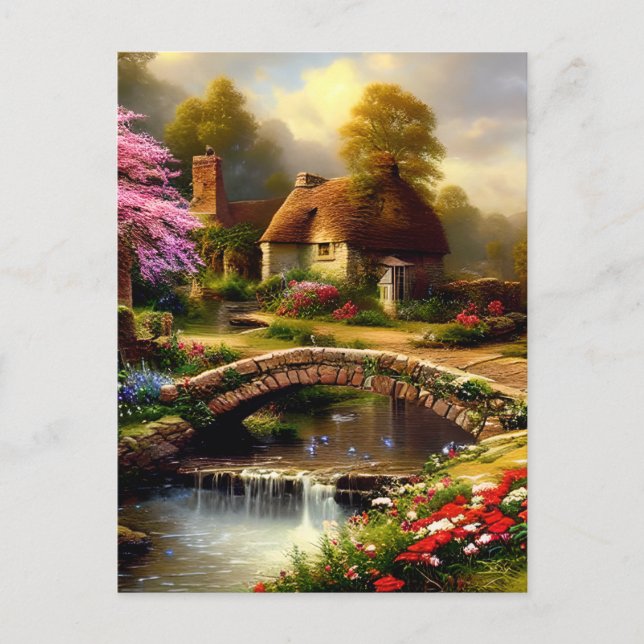 Carte Postale Cottage anglais (Devant)