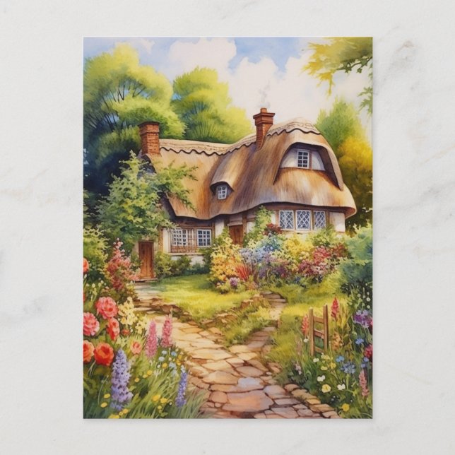 Carte Postale Cottage anglais (Devant)