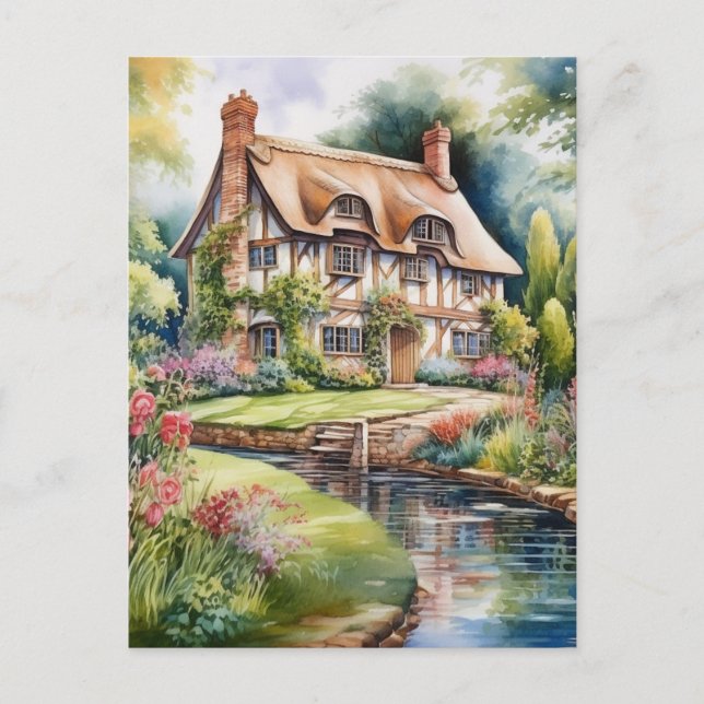Carte Postale Cottage anglais (Devant)