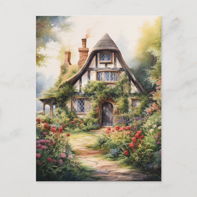 Carte Postale Cottage anglais (Devant)