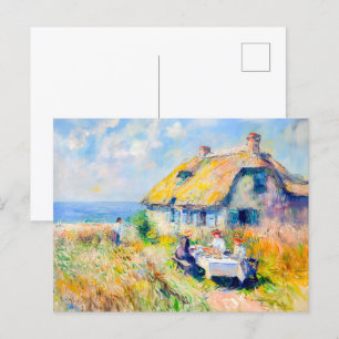Carte Postale Cottage by the Sea Impressionist Art