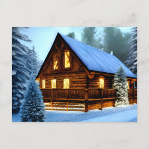 Carte Postale Cottage Country Northern Pine Cabine
