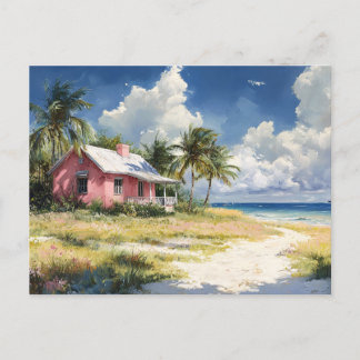 Carte Postale Cottage de plage tropical