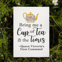 Cottagecore Tea Queen Victoria Citation mignonne F
