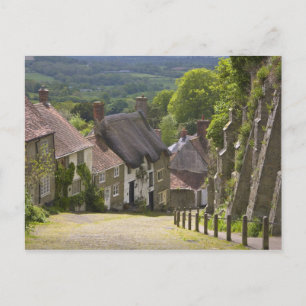 Carte Postale Cottages à Gold Hill, Shaftesbury, Dorset,