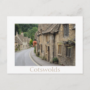 Carte Postale Cottages couleur miel en Castle Combe, Royaume-Uni