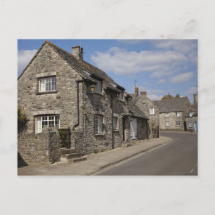 Carte Postale Cottages, village de Corfe Castle, Dorset, Anglete