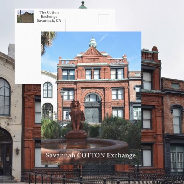 Carte Postale Cotton Exchange Savannah Géorgie Photographie (Créateur téléchargé)