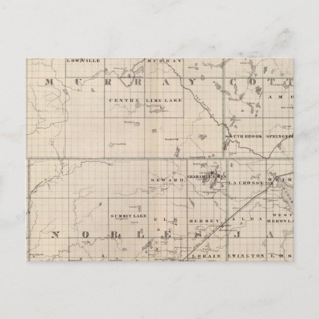 Carte Postale Cottonwood, Murray, comté de Pipestone, Minnesota (Devant)