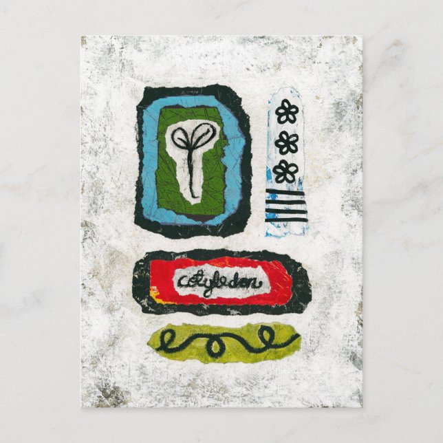 Carte postale Cotyledon - Art abstrait (Devant)