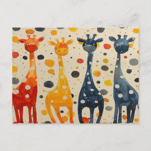 Carte Postale Cou long de la Giraffe