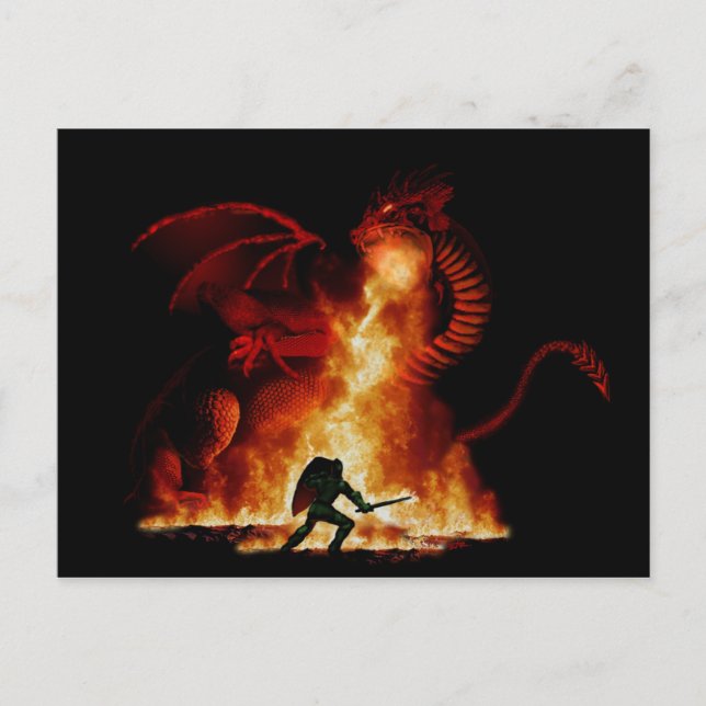 Carte Postale Couche de dragon Bordox (Devant)