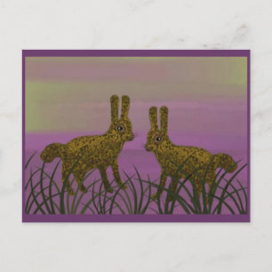 Carte Postale Couché de soleil Bunny Luv