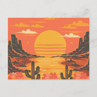 Carte Postale Coucher de soleil