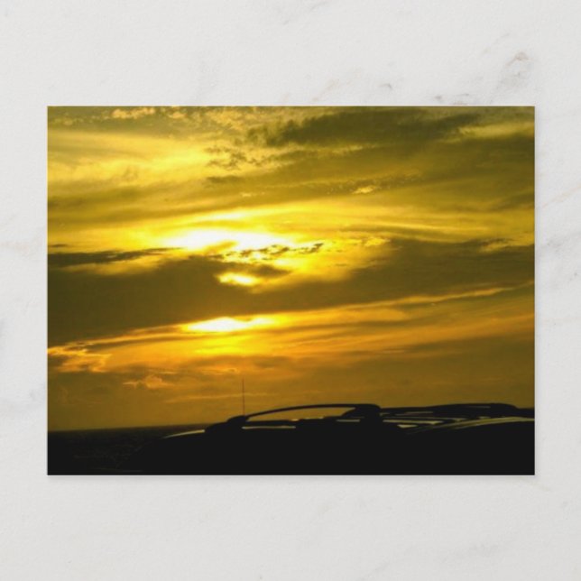 Carte Postale Coucher de soleil (Devant)