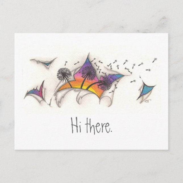 Carte postale Coucher de soleil (Devant)