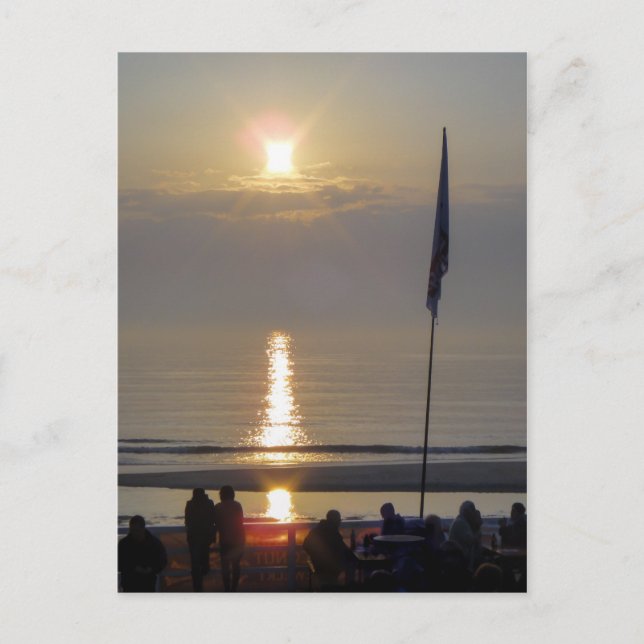 Carte Postale Coucher de soleil (Devant)