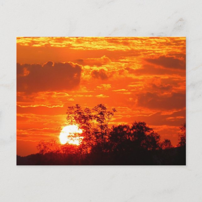 Carte Postale Coucher de soleil (Devant)