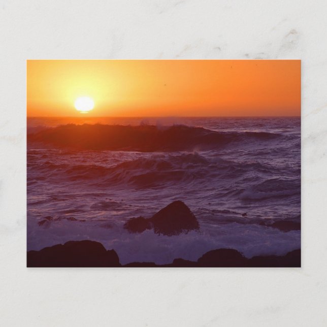 carte postale coucher de soleil (Devant)