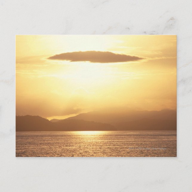Carte Postale Coucher de soleil (Devant)