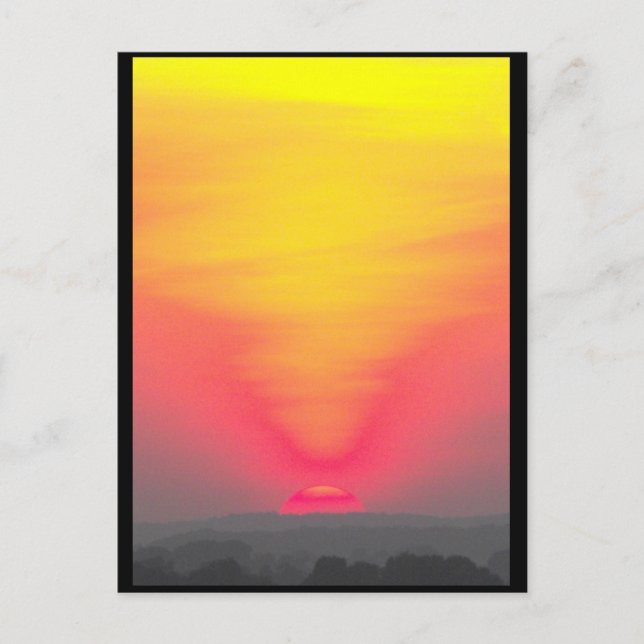 Carte Postale Coucher de soleil ~ 43 (Devant)