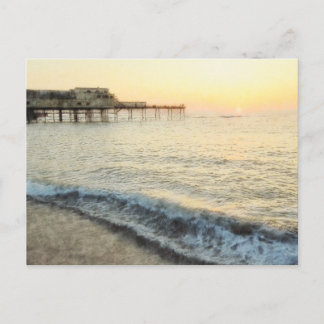 Carte Postale Coucher de soleil à Aberystwyth