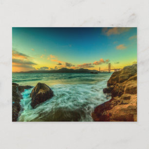 Carte Postale Coucher de soleil à Baker Beach