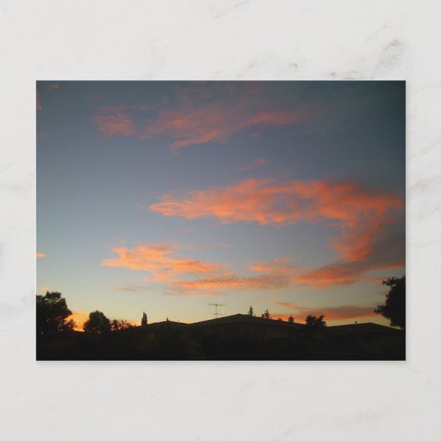 Carte Postale Coucher de soleil à Campbell, Californie (Devant)