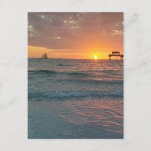Carte Postale Coucher de soleil à Clearwater Beach