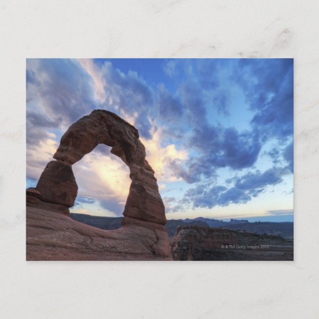 Carte Postale Coucher de soleil à Delicate Arch (Devant)