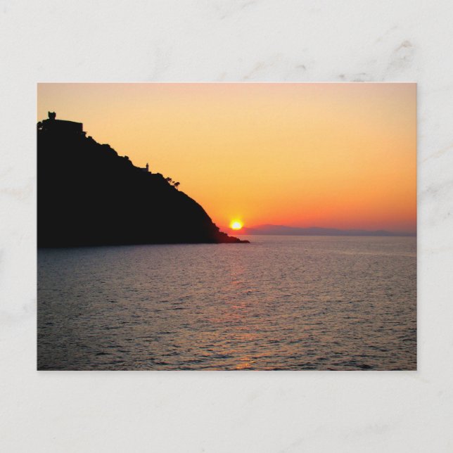 Carte Postale Coucher de soleil à Donostia - San Sebastian (Devant)