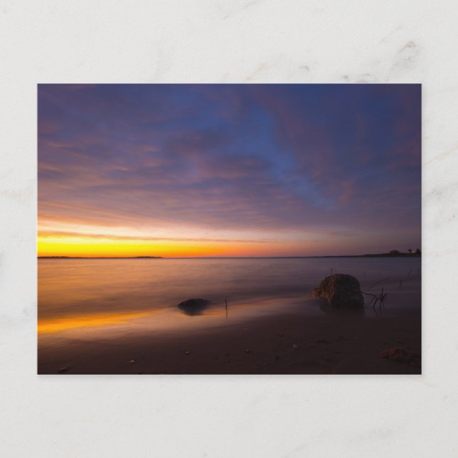 Carte Postale Coucher de soleil à Elk Rapids, Michigan (Devant)