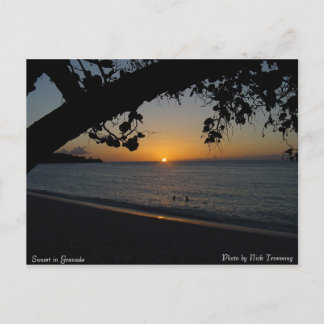 Carte Postale Coucher de soleil à Grenade