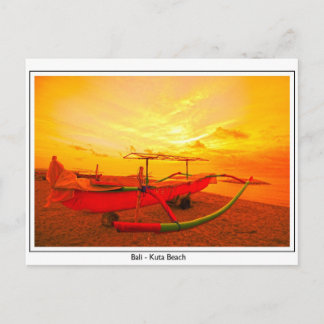 Carte Postale Coucher de soleil à Kuta