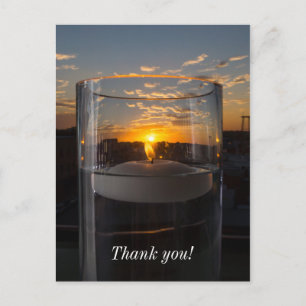 Carte Postale Coucher de soleil à la lumière des bougies