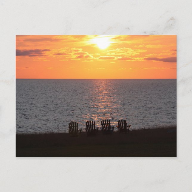 Carte Postale Coucher de soleil à l'Île-du-Prince-Édouard (Devant)