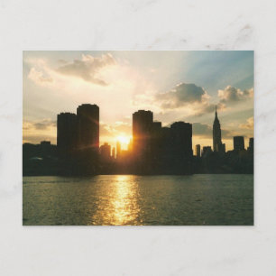 Carte Postale Coucher de soleil à New York