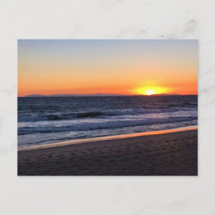 Carte Postale Coucher de soleil à Newport Beach, Californie