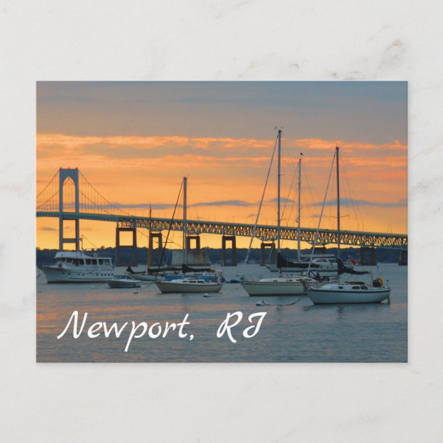 Carte Postale Coucher de soleil à Newport, Rhode Island (Devant)