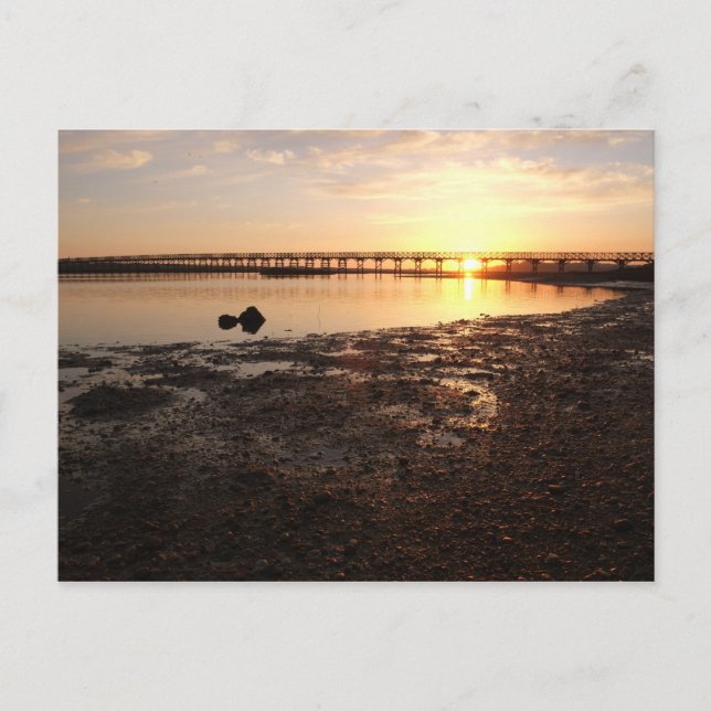 Carte postale : Coucher de soleil à Quinta do Lago (Devant)