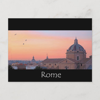Carte Postale Coucher de soleil à Rome