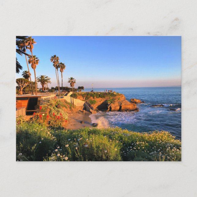Carte Postale Coucher de soleil à San Diego (Devant)