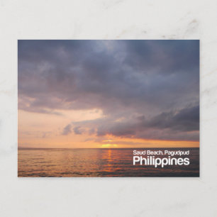 Carte Postale Coucher de soleil à Saud Beach Pagudpud Philippine